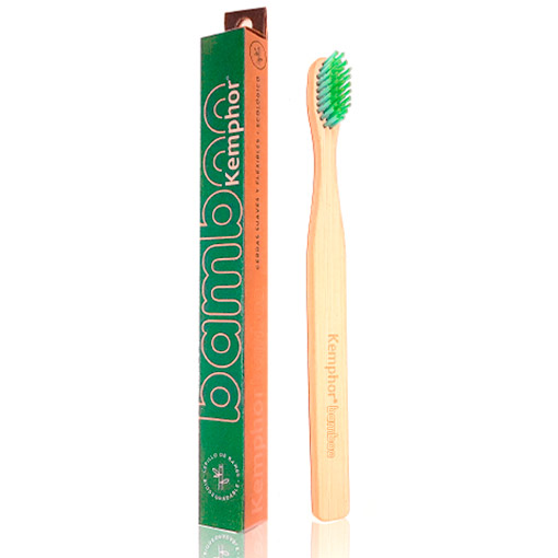 Cepilllo dental de Bambú color verde